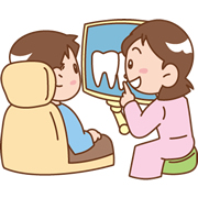 歯茎の中の汚れをとったことにより歯茎がどこまで治ったか調べます